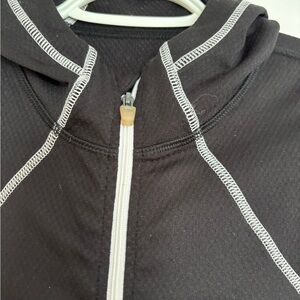 lululemon Black running Jacket with White Trim